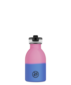 24Bottles – REACTIVE Pink/Blau – Kindertrinkflasche aus Edelstahl mit Farbwechseleffekt – 250ml