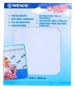 Kacheldekor 10er weiß deckend 14,8×14,8cm