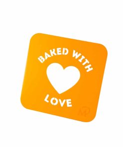 Marcels Mehlschablone „baked with Love“ 100×100 mm